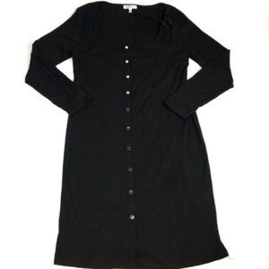 Love J Women Bodycon Long Sleeve Black Knee-High Dress Size 3X